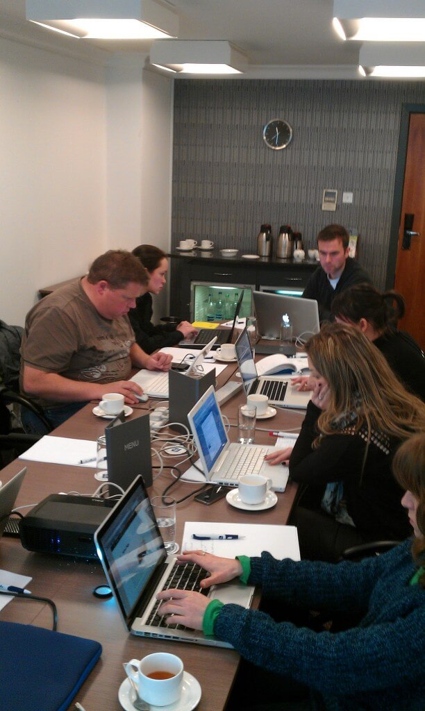 A couple of pics from our latest WordPress training day in Edinburgh 1